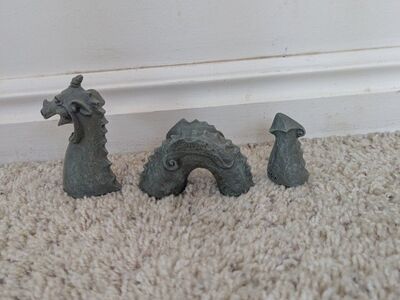 3 piece dragon home decor