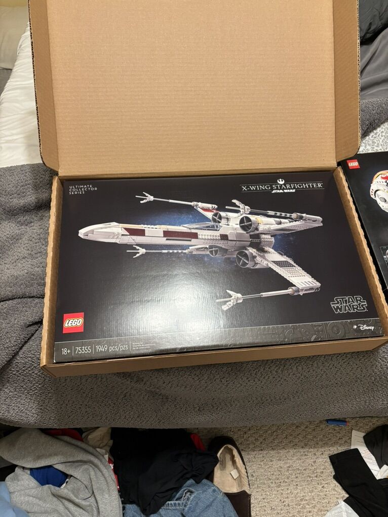 Sealed X-Wing And Luke Helmet
