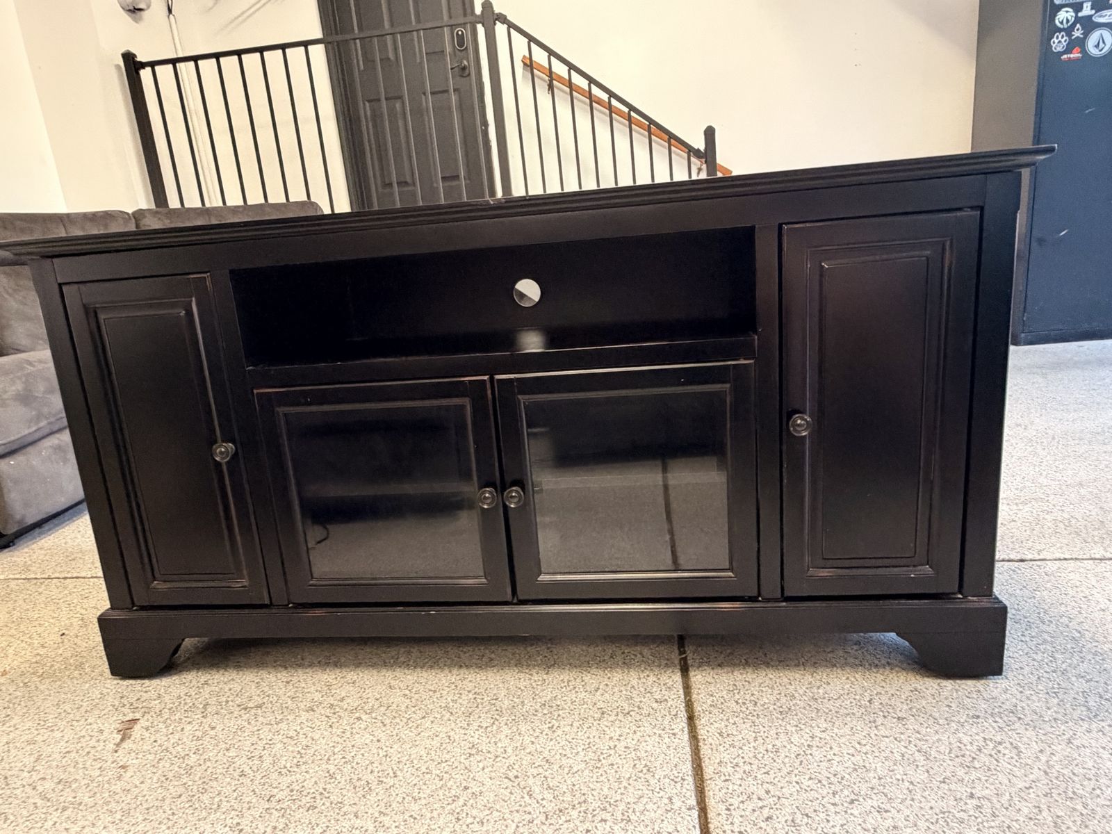Black Entertainment Center / TV Stand – 60” Wide