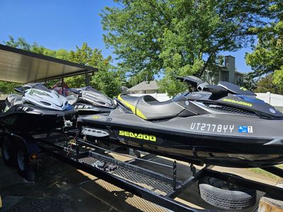 3 wave runners plus trailer