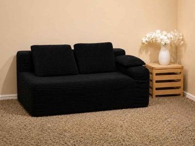 NEW Foam Sofa Modular Section / Armless Chair Piece Black 13×40×65 #434