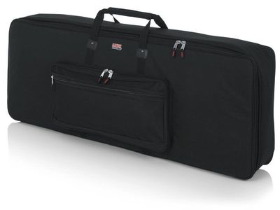 Gator Cases Keyboard Gig Bag - Black Padded Travel Case with Storage Pockets