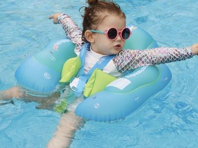 Baby / Toddler Pool Inflatable Float with Waist/Chest Strap Support & Seat Support