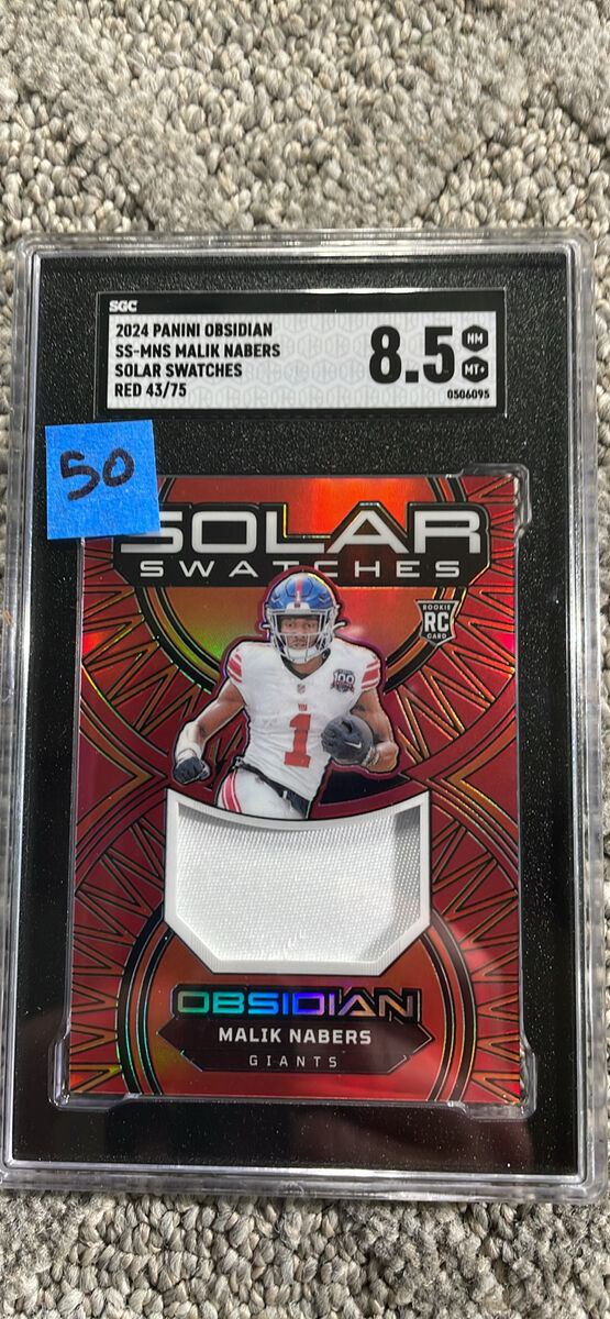 Malik Nabers New York Giants graded slabs $50-$55