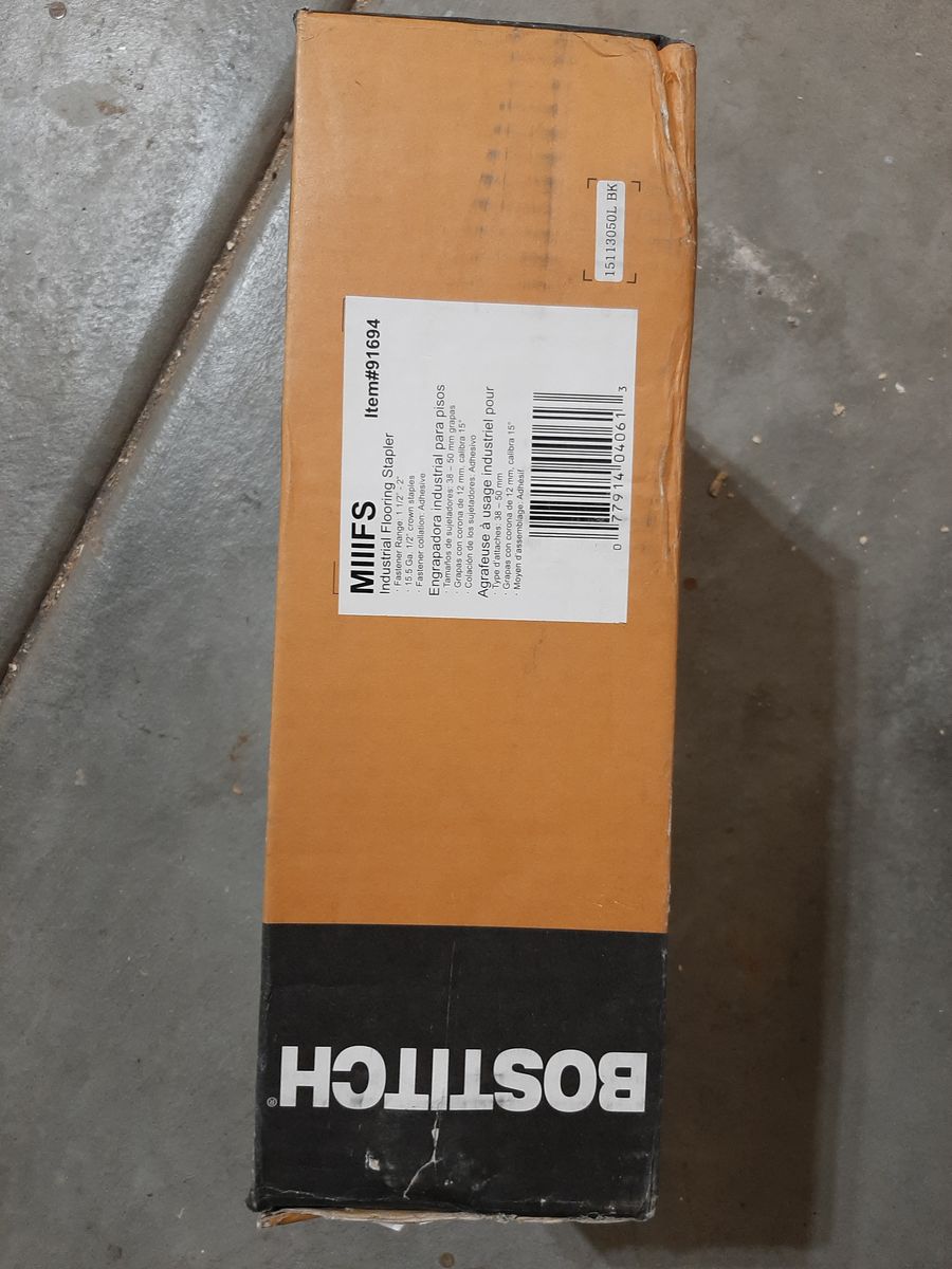 Bostitch hardwood flooring nailer