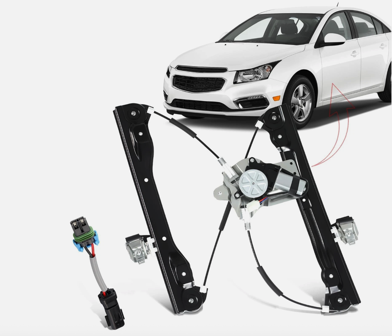 Front Left Power Window Regulator Motor for 2012-16 Chevy Cruze Limited 751-739