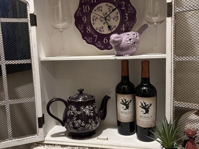 Counter or Wall Hung Curio with Chicken Wire Windows