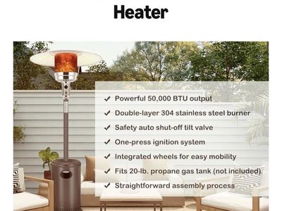 50,000 BTU Patio/Space Heater