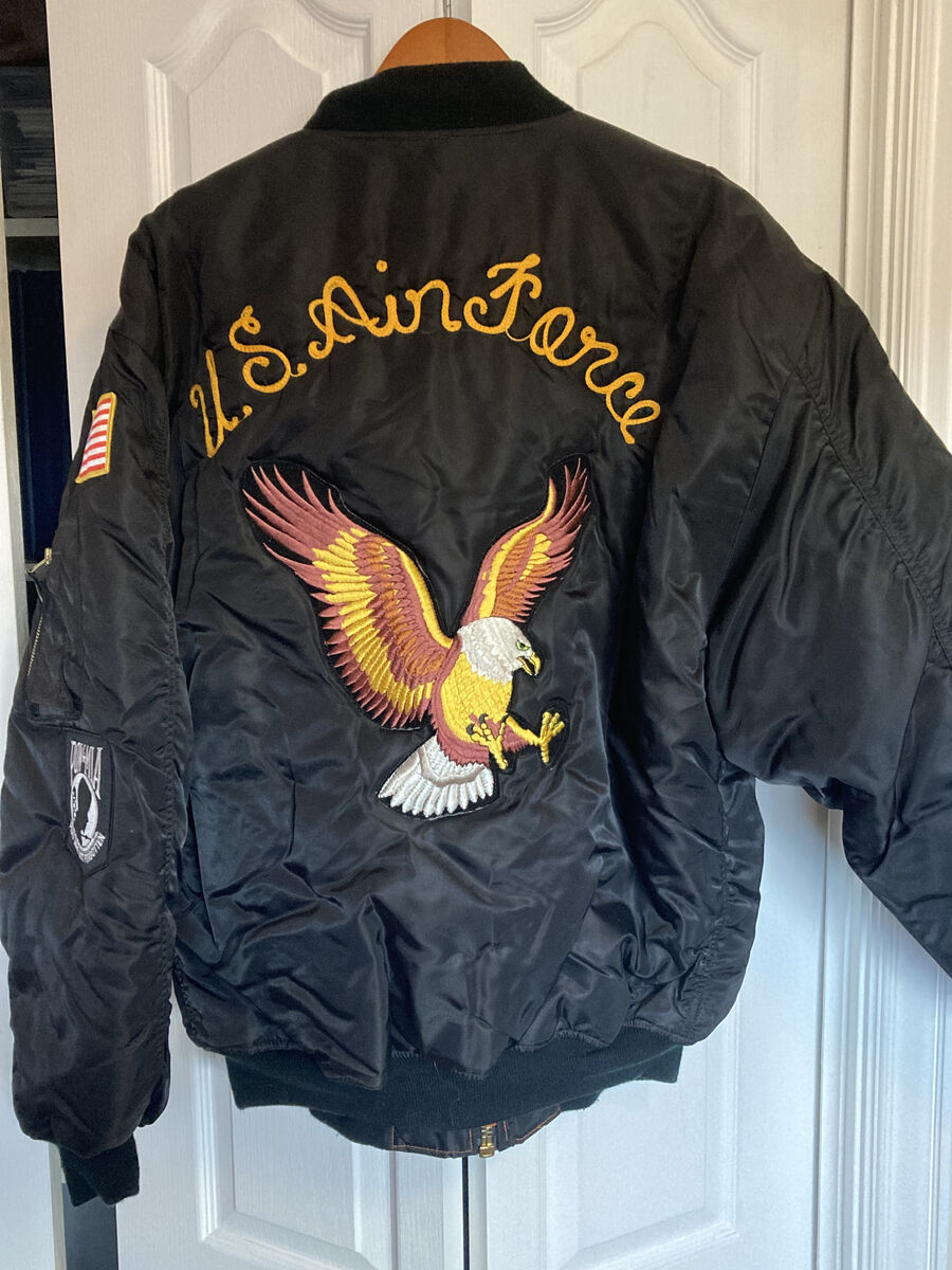 US Air Force Jacket in L/XL with embroidered Eagle on back (see photos)