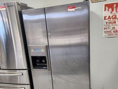 LOW PRICE GUARANTEED! WHIRLPOOL STAINLESS STEEL SIDE BY SIDE FRIDGE!
