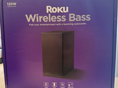 ROKU Wireless Bass Subwoofer 120 Watt. New!