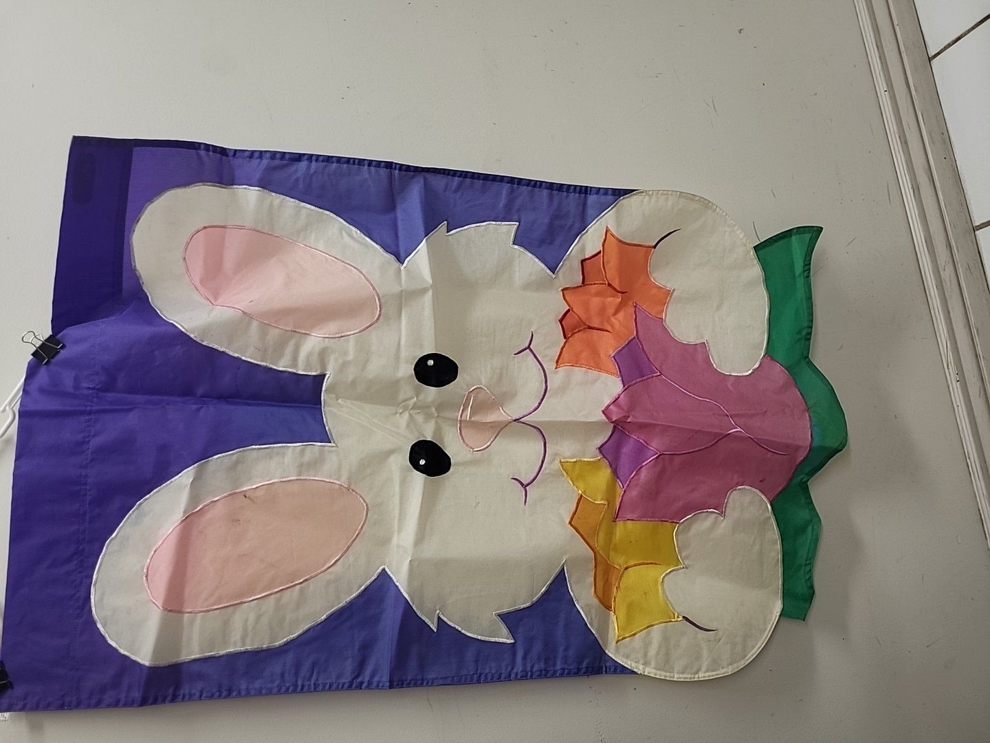 Vintage Easter Flag Nylon