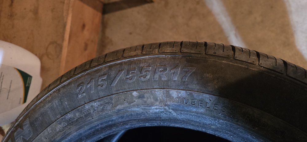 215/55R17 set of 4 tires