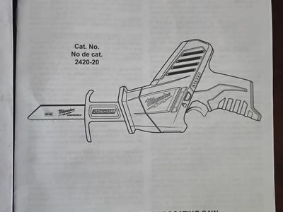 Milwaukee M12 Reciprocating SawKit 2420-21 w CP1.5-2.5aH Batteries