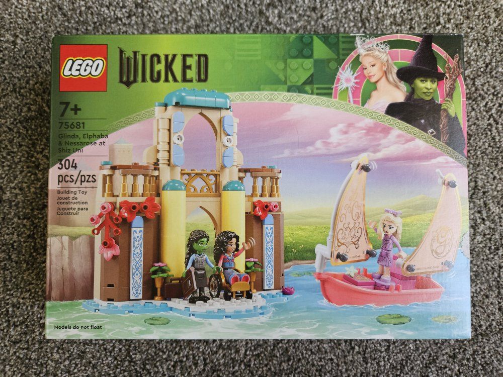 Lego Glinda, Elphaba, and Nessarose at Shiz Uni ne