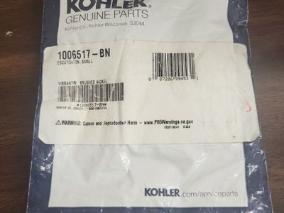 Kohler 1006517-BN Small Escutcheon, Vibrant Brushed Nickel, Genuine Part