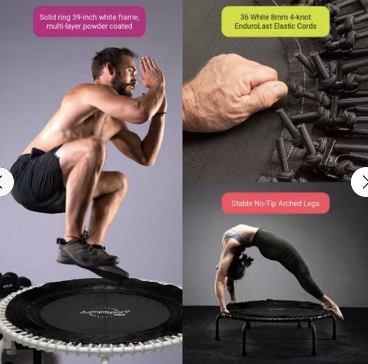 NEW JumpSport 350 PRO Fitness Trampoline