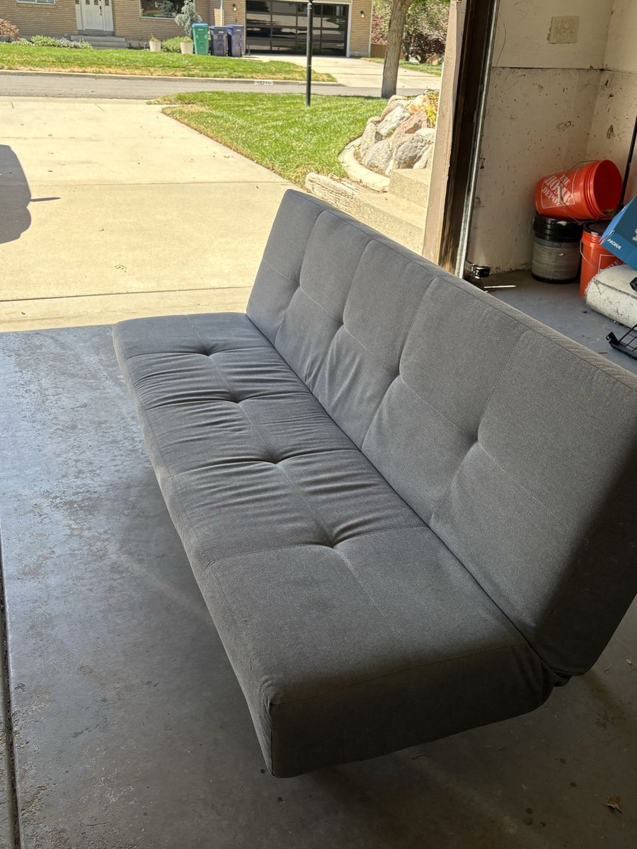 Grey ikea futon, BALKARP