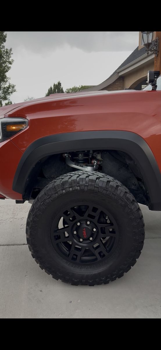 WTT: 2016-2023 Tacoma Textured Black Flares for Inferno Orange
