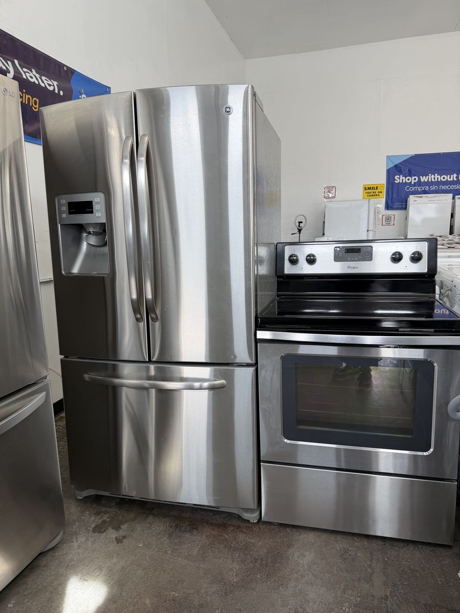 GE French Door Fridge/ And Whirlpool Range