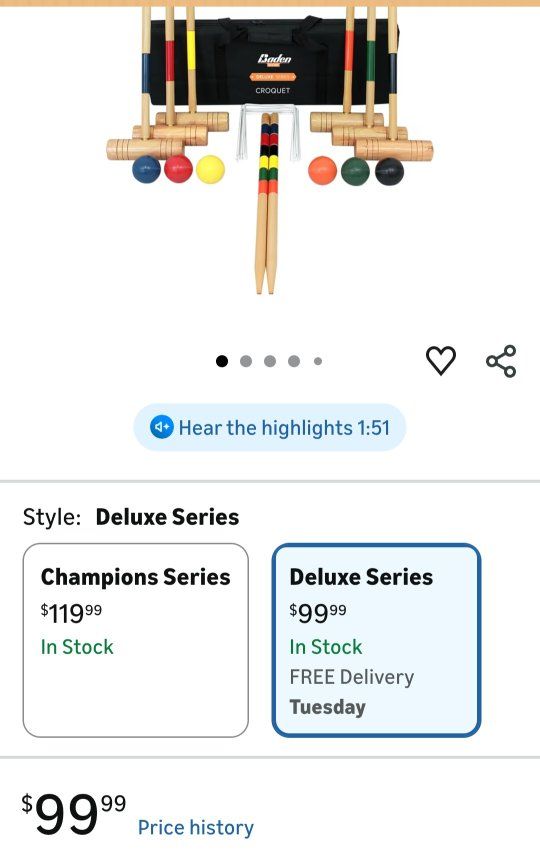 Croquet Deluxe Baden