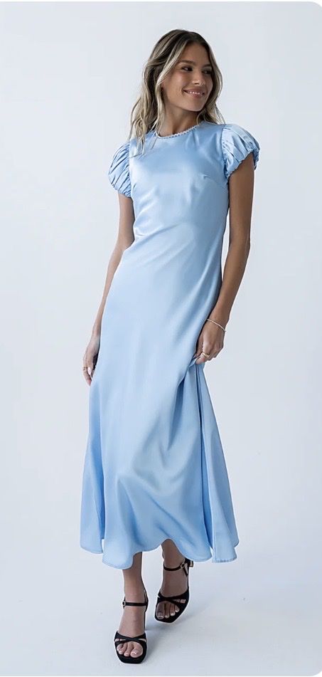 New Bohme Baby Blue Maxi Dress