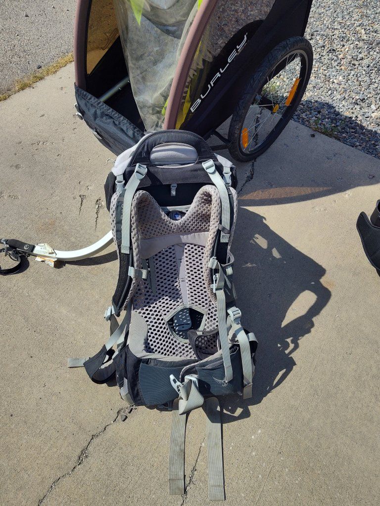 Osprey Poco AG Child Carrier Hiking Backpack Grey