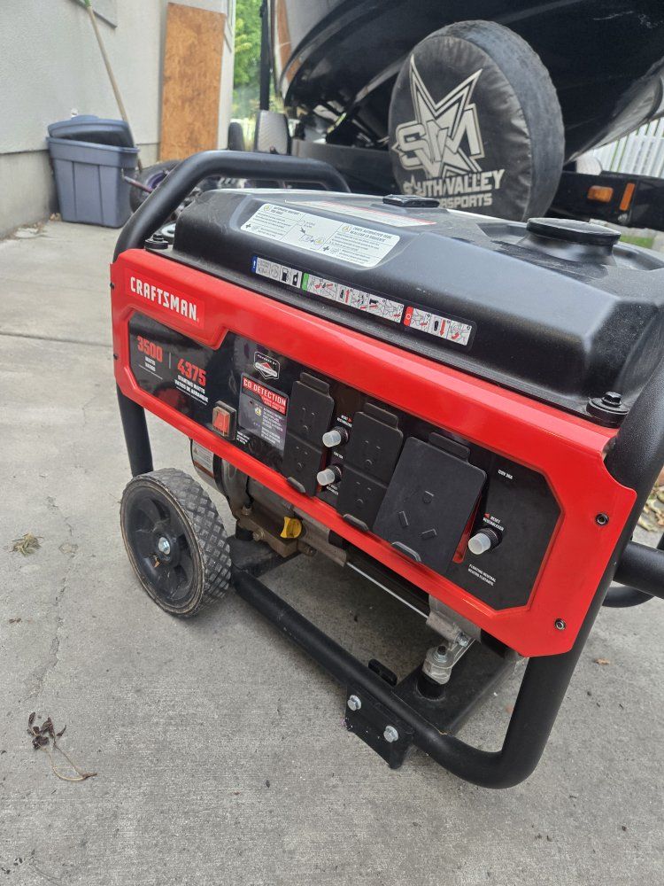 Craftsman 3500 Running / 4375 Starting Watts Gasoline Portable Generator