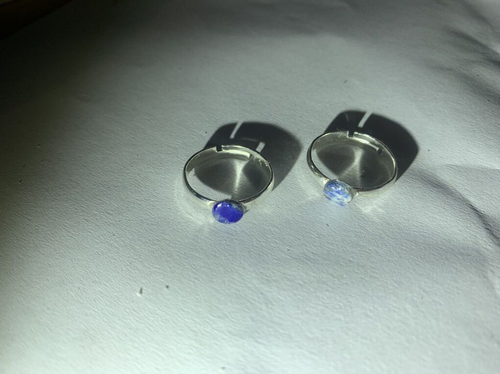 Two lapis Lazuli andjustable Rings