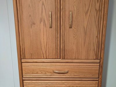 Solid Oak Dresser/TV Armoire - Free
