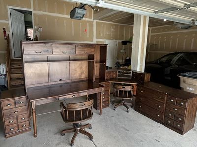 $899 obo for everything! *Wooden Desks, Cabinets, Drawers, Chairs*
