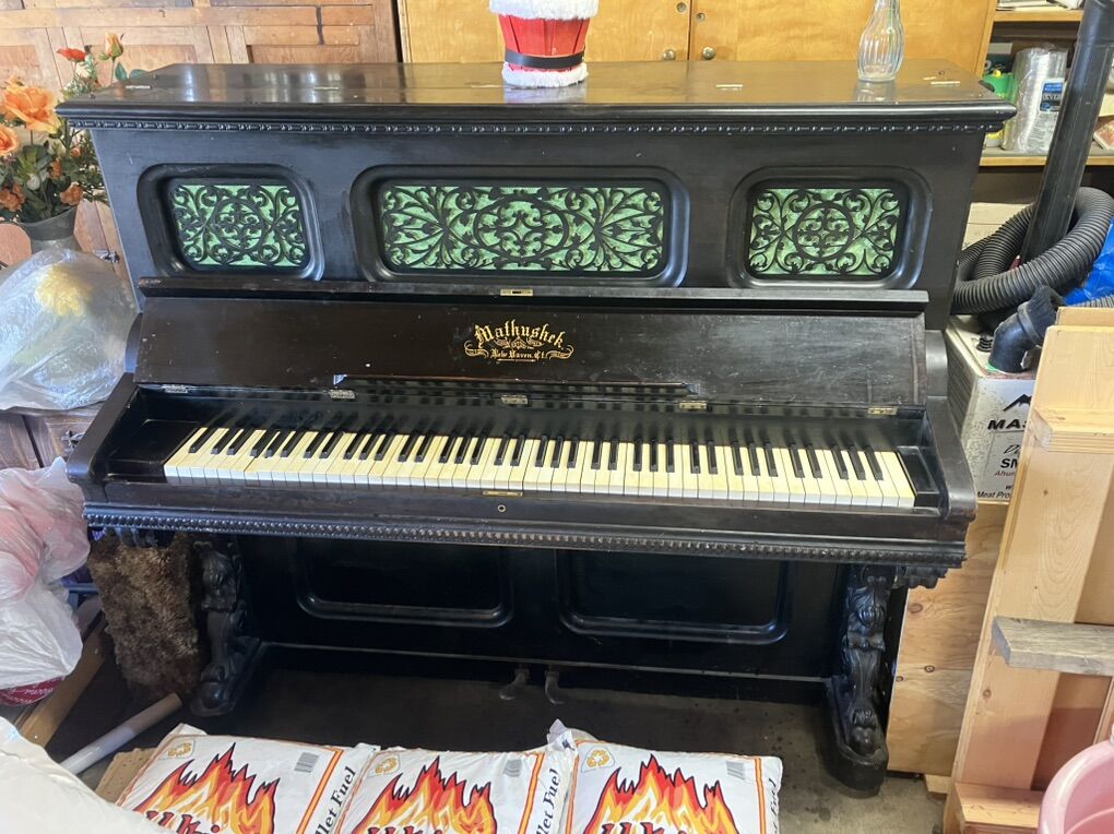 1870's Mathushek Upright Piano