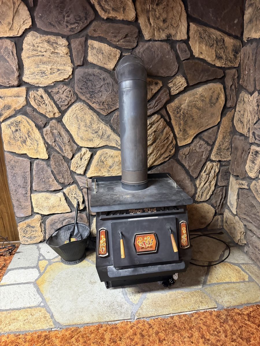 Blaze King Wood Burning Stove with Built-In Electrical Fan
