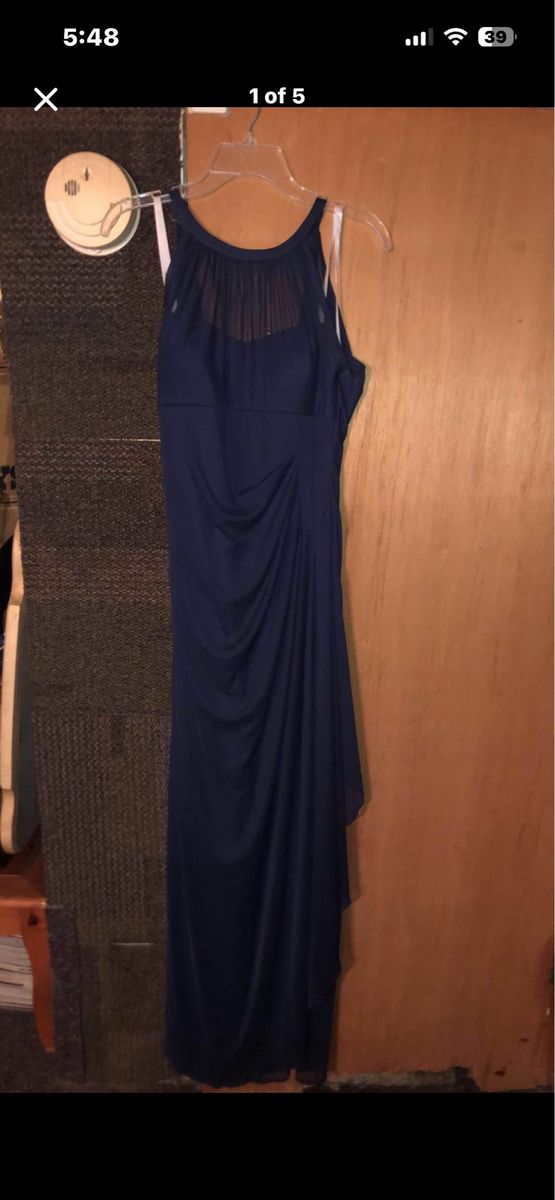 Formal Evening Dress Size 4 Halter Ruched Gown