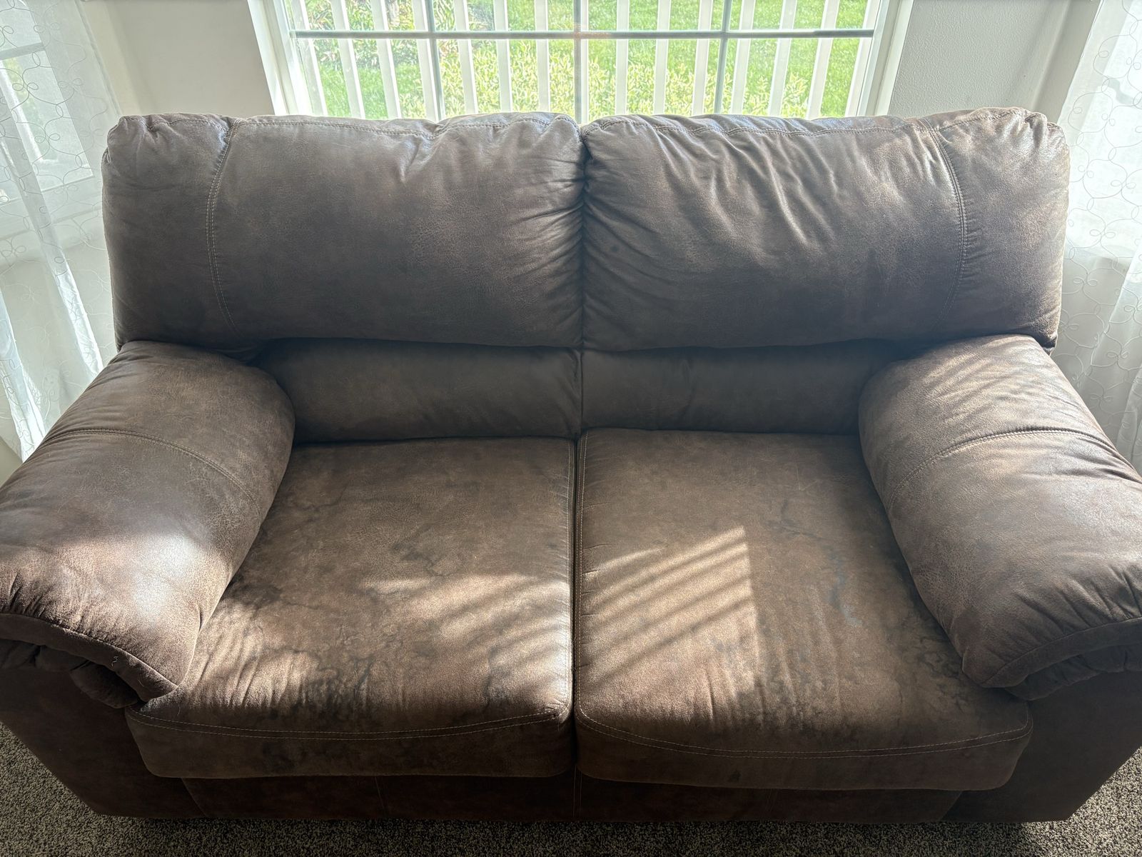Brown Loveseat