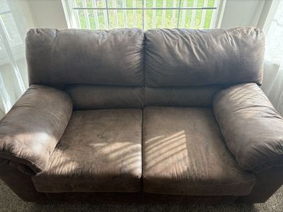 Brown Loveseat