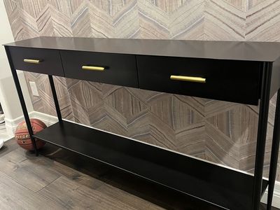 West Elm console table