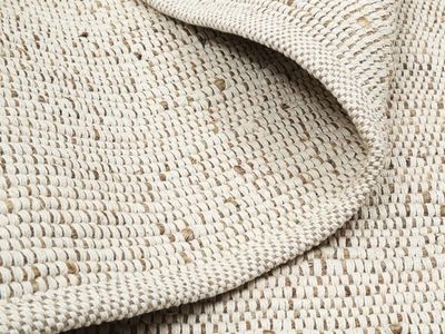 Jute Cotton Area Rug - Cream/Tan, Durable & Stylish 8x10’