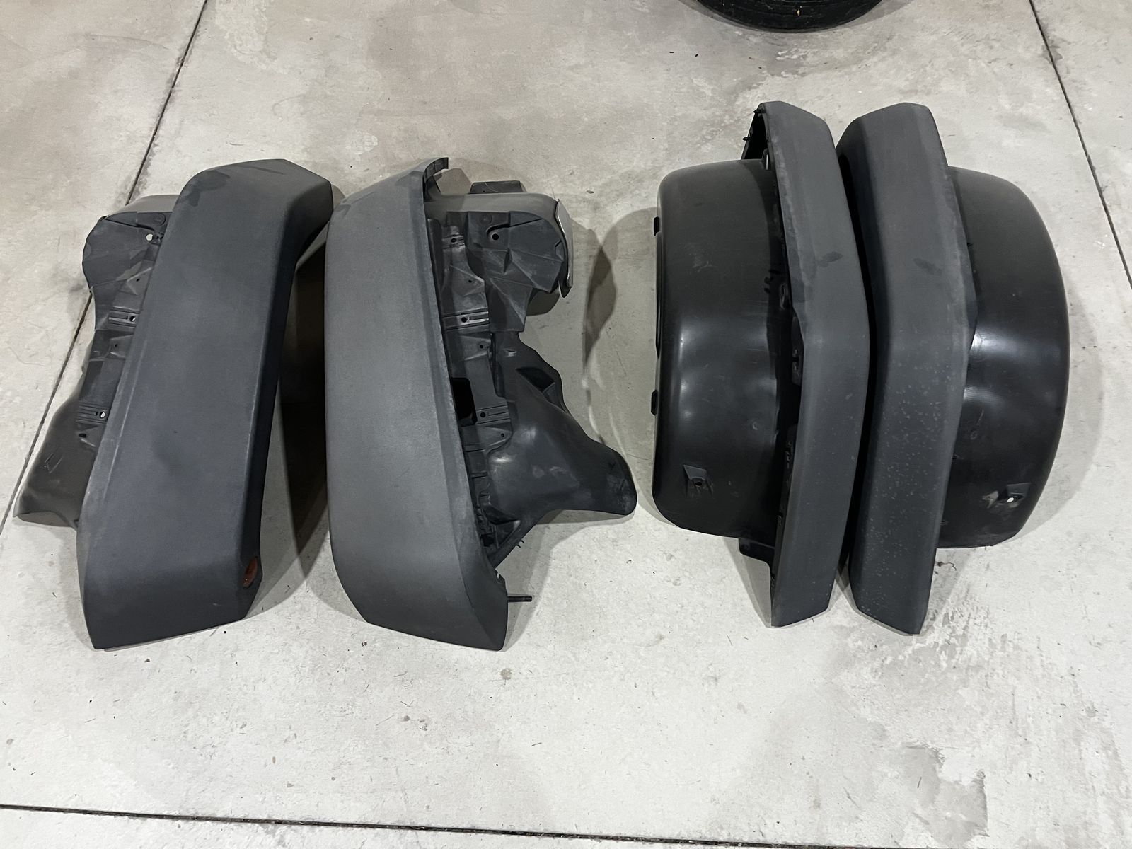 Stock Jeep Wrangler JK Front and Rear Fenders