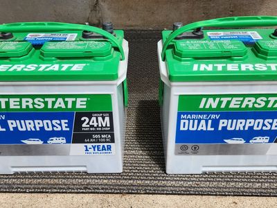 12v deep cycle rv/marine batteries 2025, like new. Changed them out for lithium.