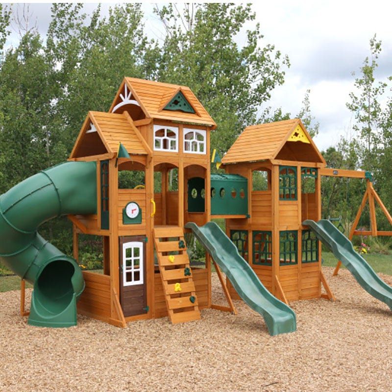 KidKraft Paramount Wooden Playset - New in Boxes - Multiple Slides & Swings