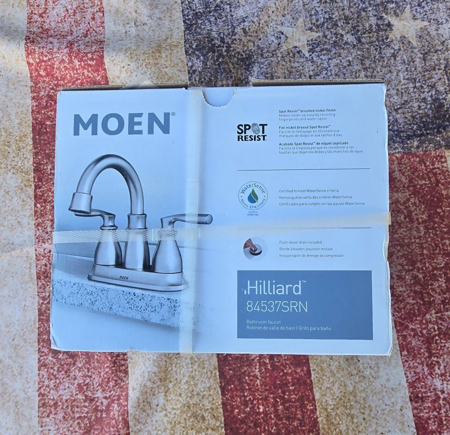 MOEN Hilliard 84537SRN Bathroom Faucet - Spot Resist Brushed Nickel, WaterSense Certified