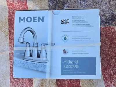 MOEN Hilliard 84537SRN Bathroom Faucet - Spot Resist Brushed Nickel, WaterSense Certified