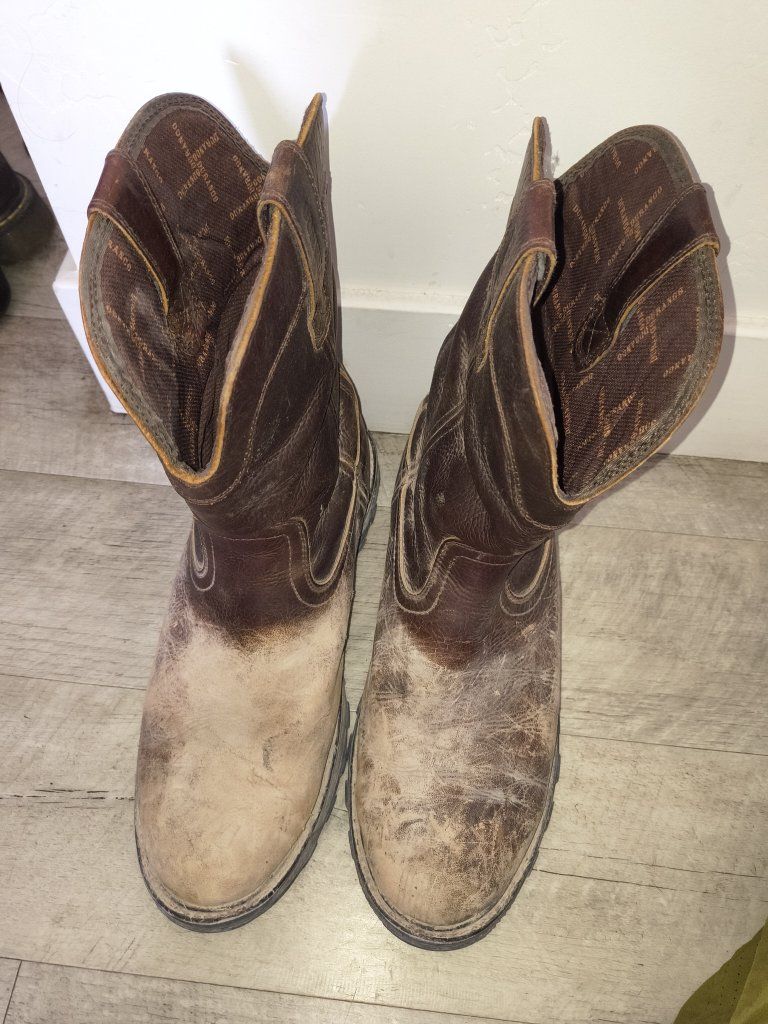 Durango Men's 10.5W Brown Pull-On Work Boots with Oil & Slip Resistant Outsole