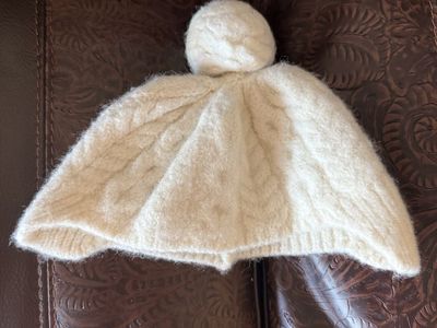 Vintage European winter baby hat handmade newborn