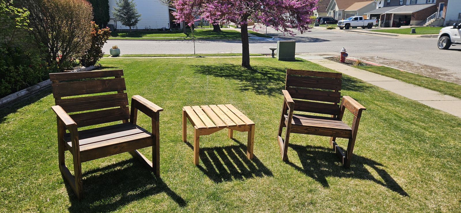 Handcrafted custo yard furniture