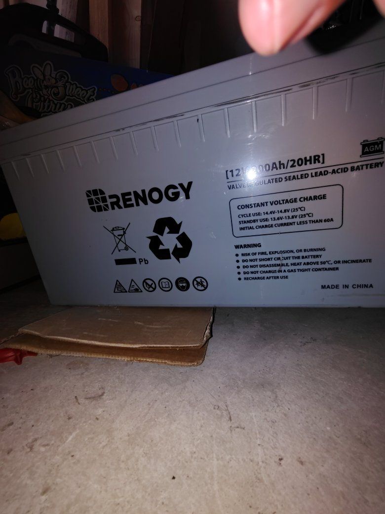 Renogy 12V 200Ah Deep Cycle AGM Sealed Lead Acid Battery