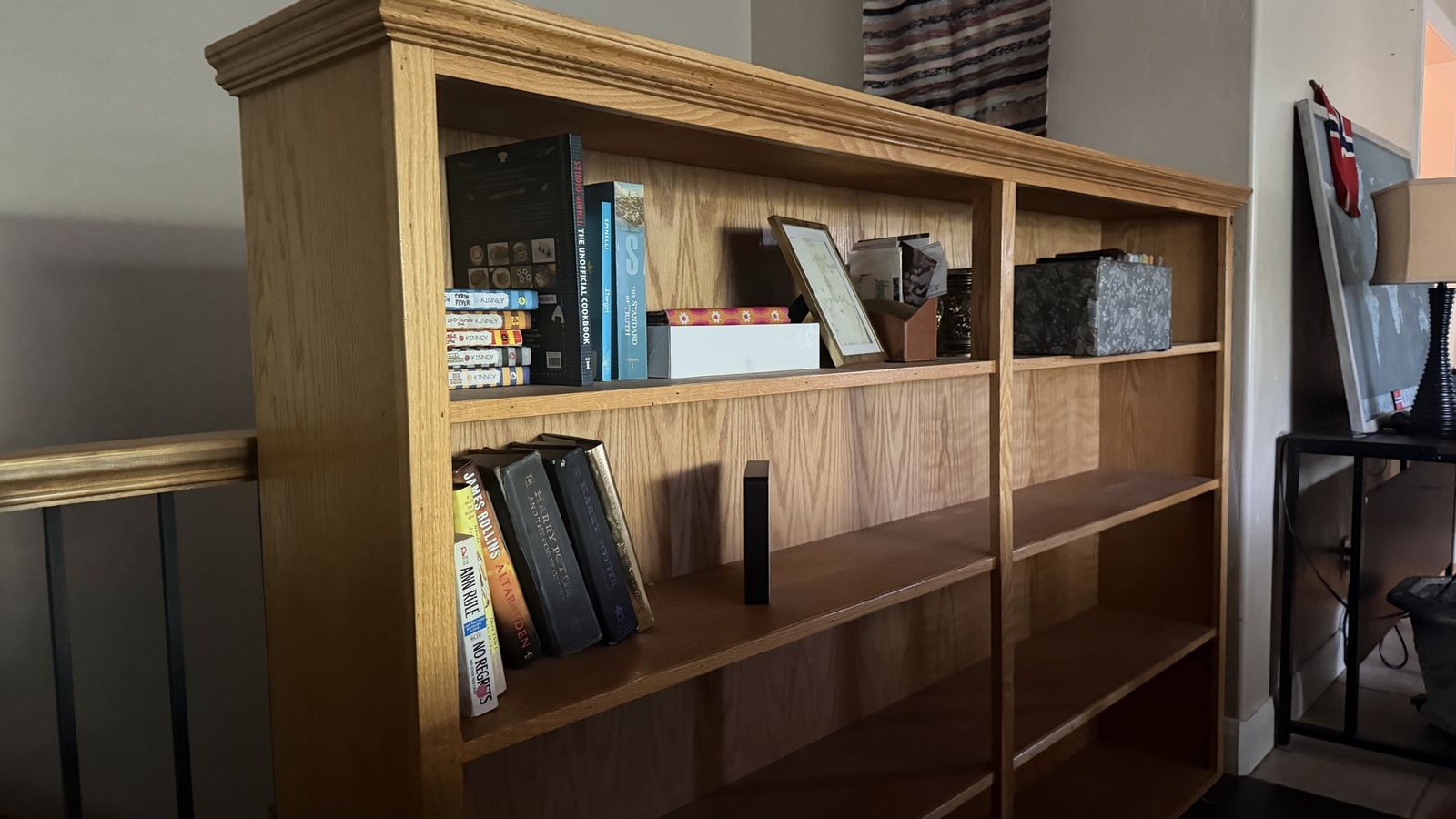 Large solid wood bookcase 