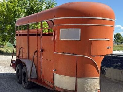 Orange 4-Horse Bumper Pull Trailer - Well-Used, Ready for Work