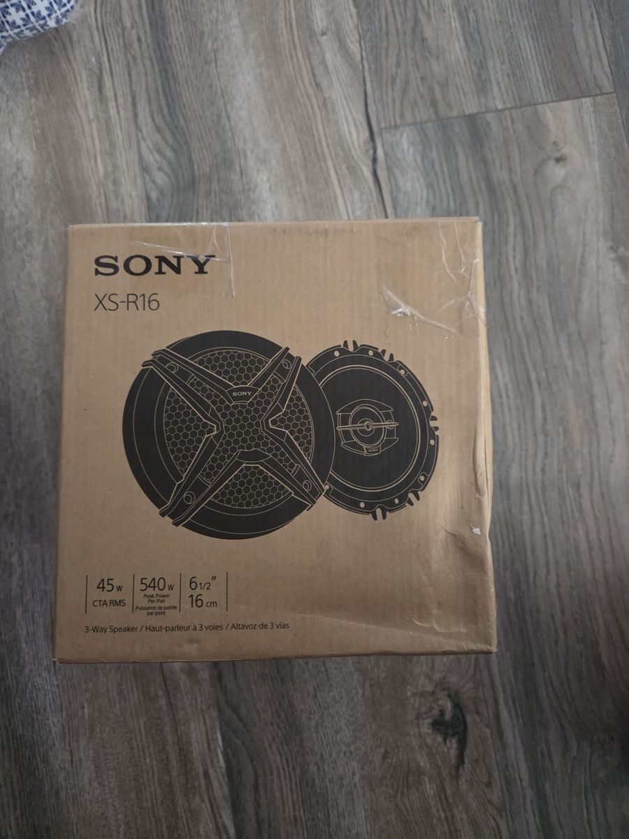 NEW SONY XS-R16 Speaker Pair 3-Way 45W RMS  Car Component Speakers 6.5 In 45W RMS
